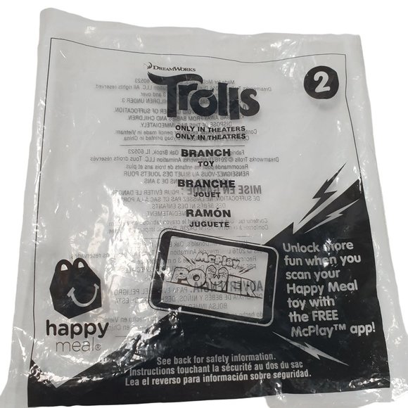 Branch Colored Pencil Topper Trolls Dreamworks Happy Meal Toy 2 2016 Collection - Picture 4 of 6